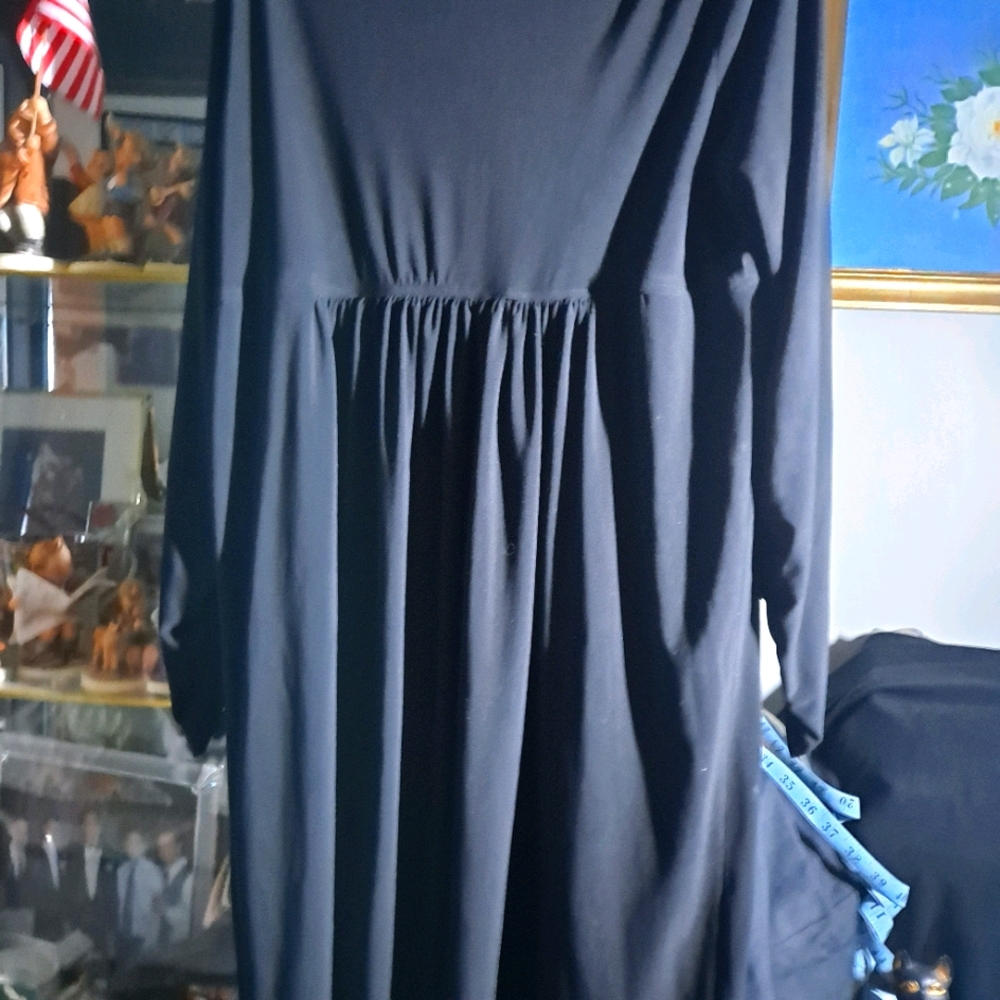 Norma Kamali BLACK DRESSLONG SLEEVE